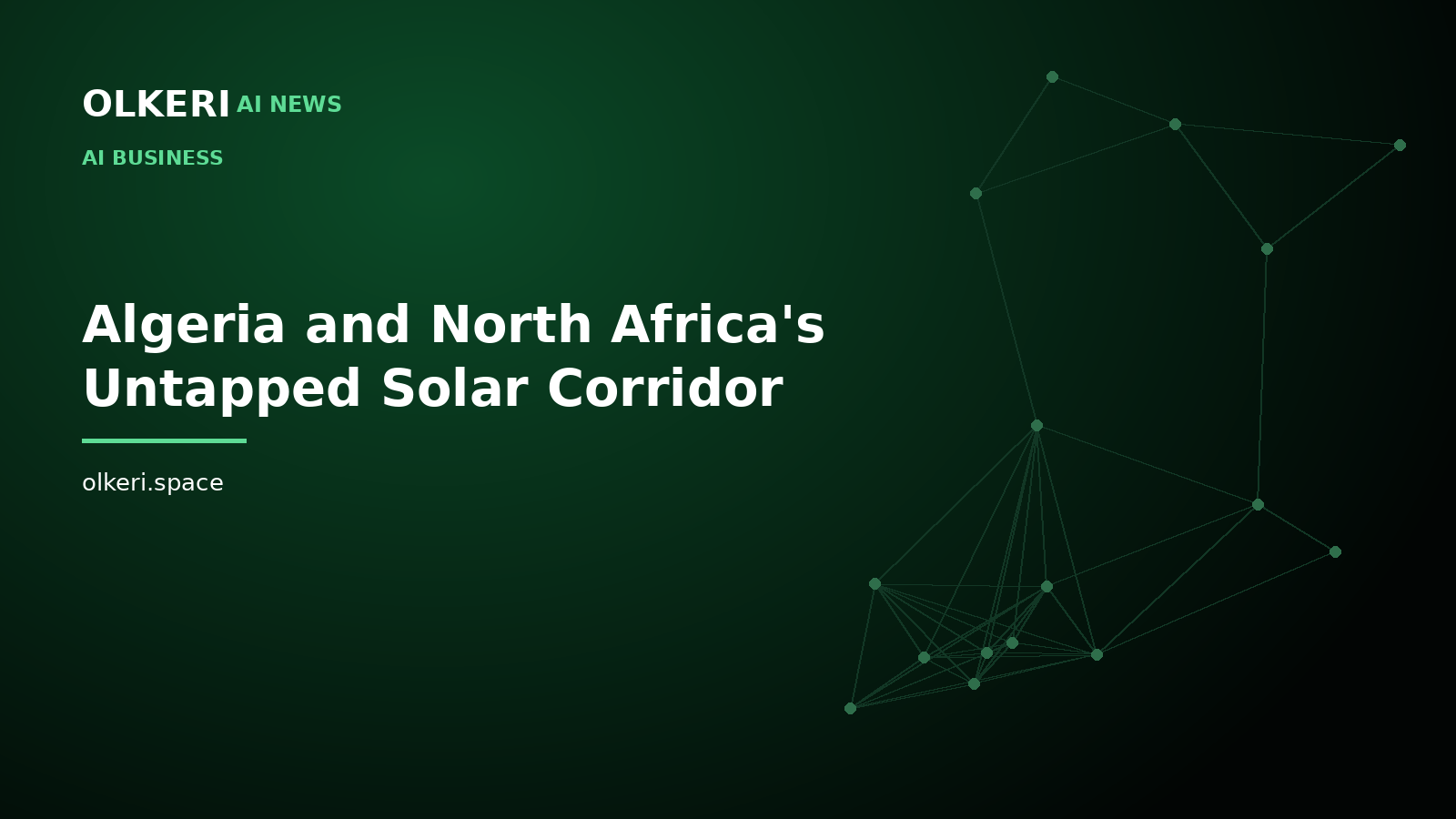 Algeria and North Africa's Untapped Solar Corridor
