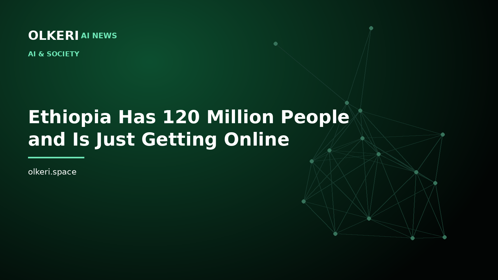 L'Éthiopie compte 120 millions d'habitants et arrive à peine en ligne