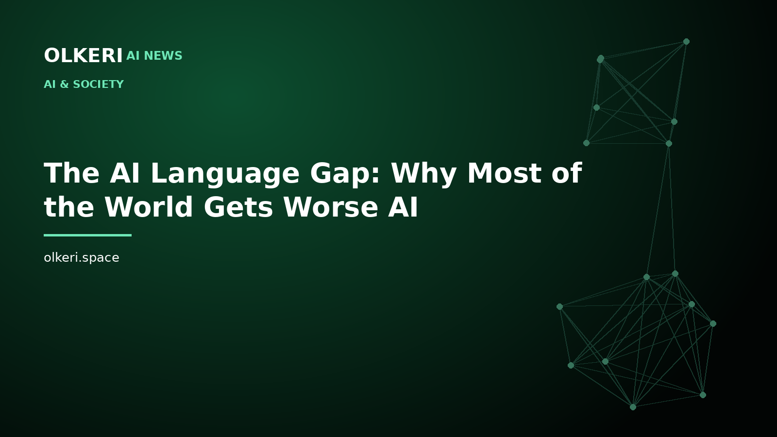The AI Language Gap: Why Most of the World Gets Worse AI